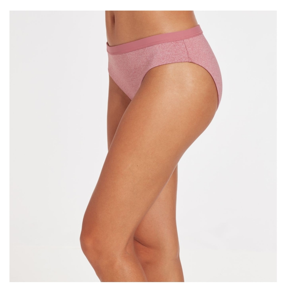Calia Mesa Rose Heather Wide Banded Bikini Bottoms